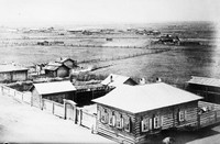 Общий вид сибирского поселения, 1927 г.